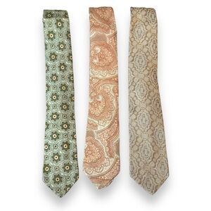 3pcs Vintage Berkley Cravats 70s ties